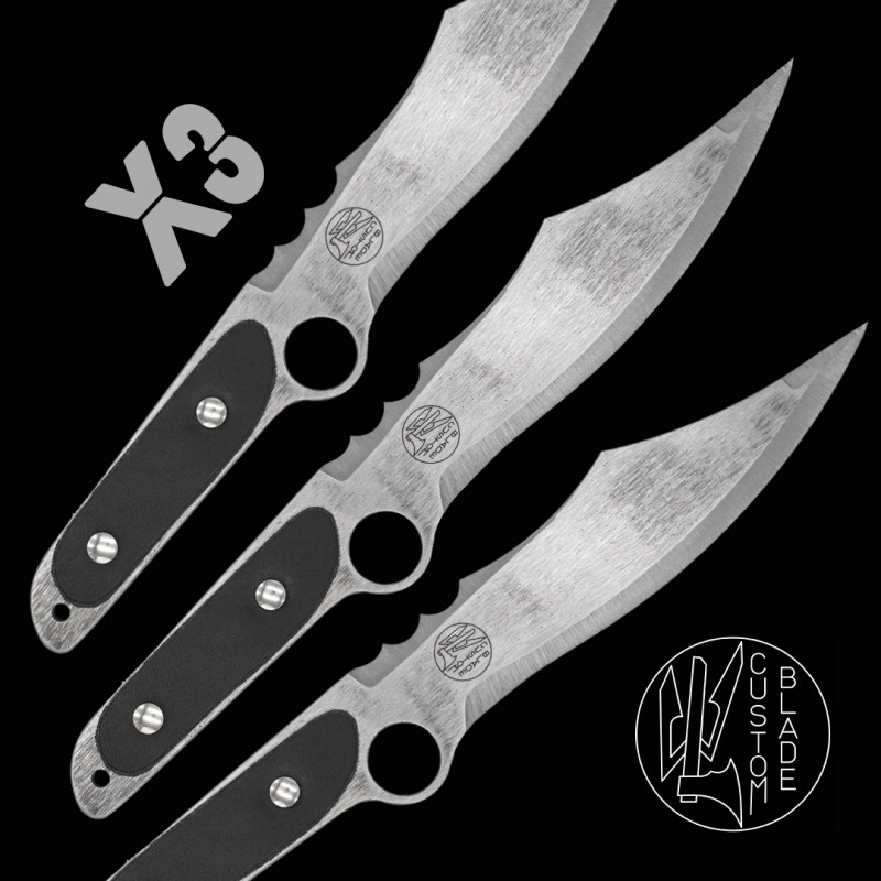 Zephir - Set de trois - Couteau de lancer - Lanceur de l ame