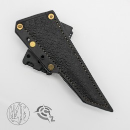 couteau de lancer dégainé slinger avec son étui cuir