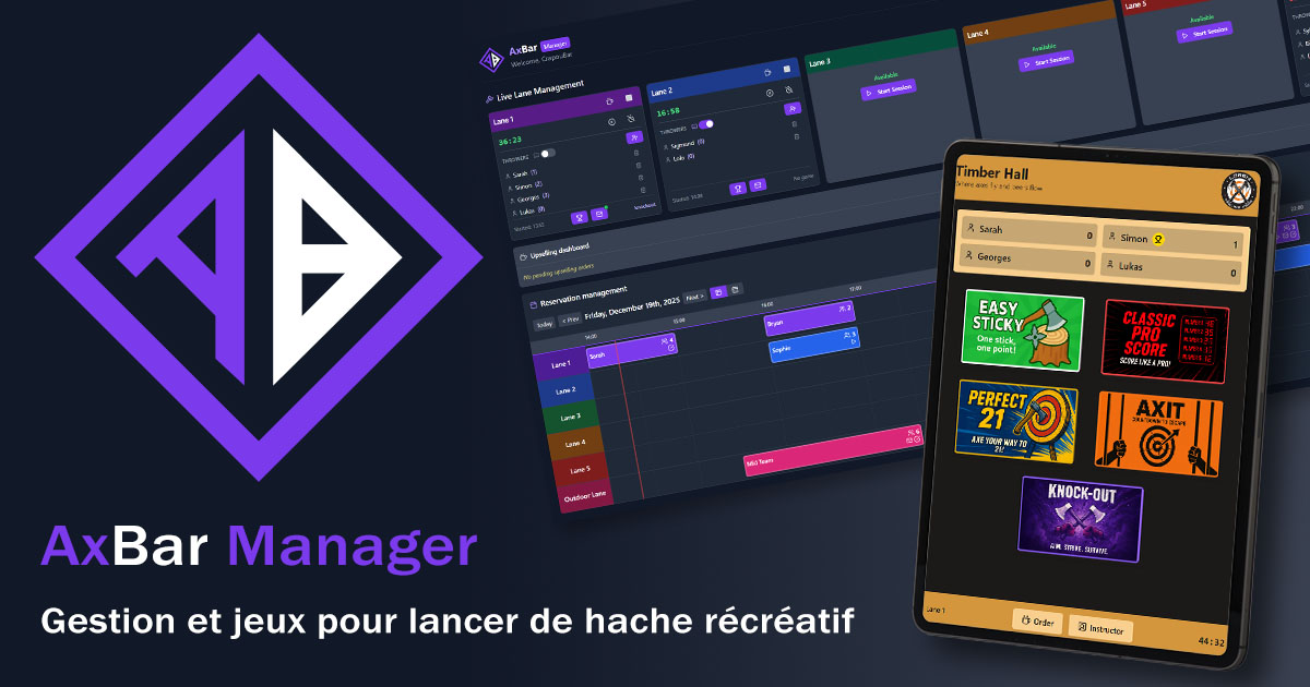 Axbar manager - logiciel de gestion et jeux